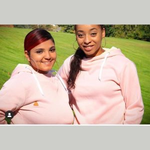 Pink hoodie