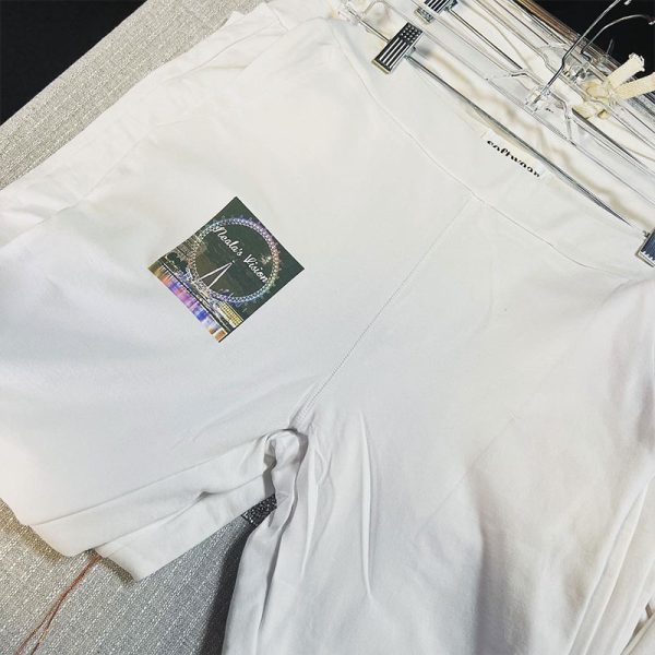 White joggers